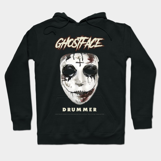 GhostFace Drummer Apparel Hoodie by Ghostface Drummer